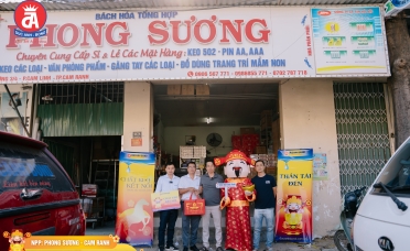 DUCANH BOND TẠI CAM RANH – TRAO QUÀ TẾT ĐẠI LÝ PHONG SƯƠNG 